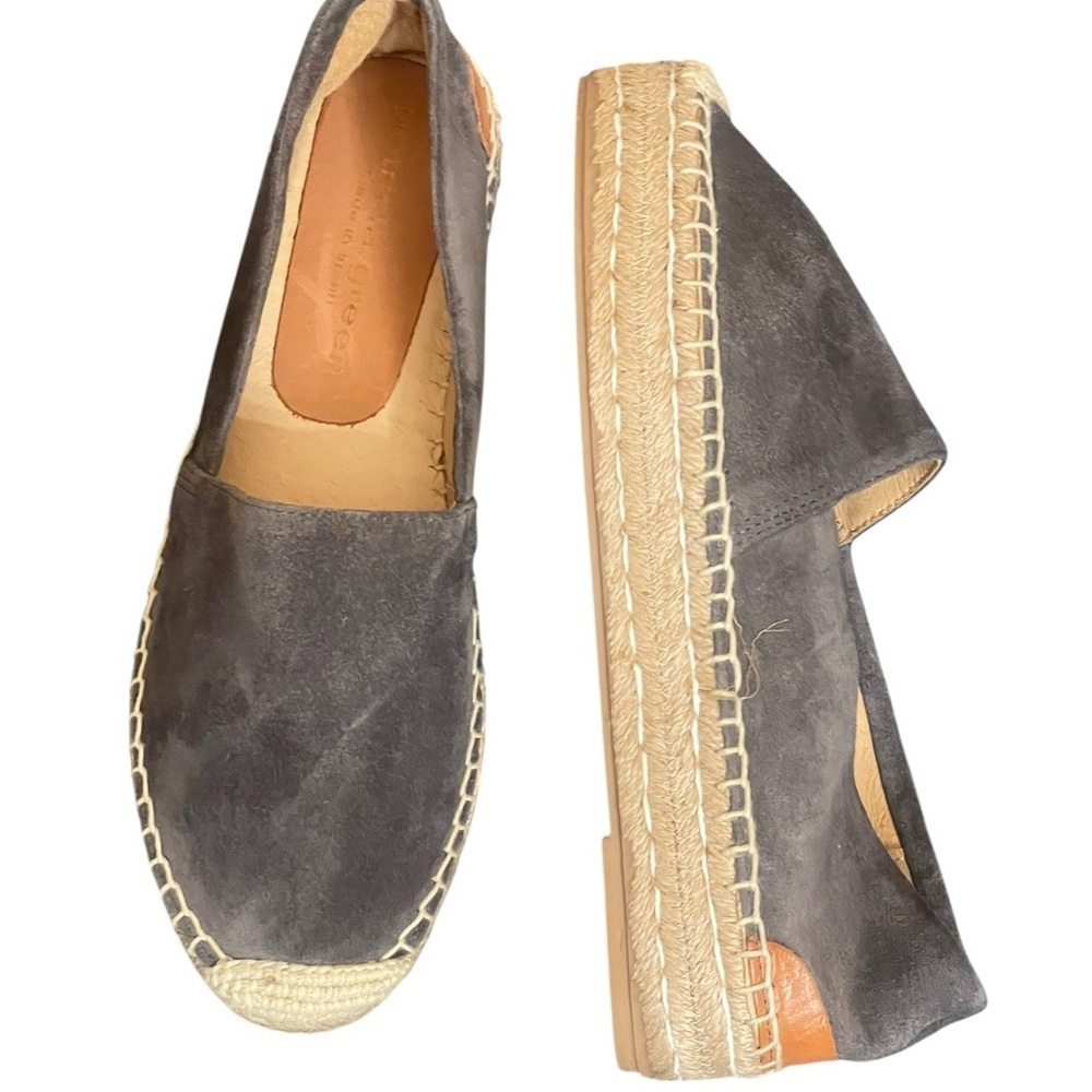Patricia Green Abigail Slip On grey Espadrilles size 6